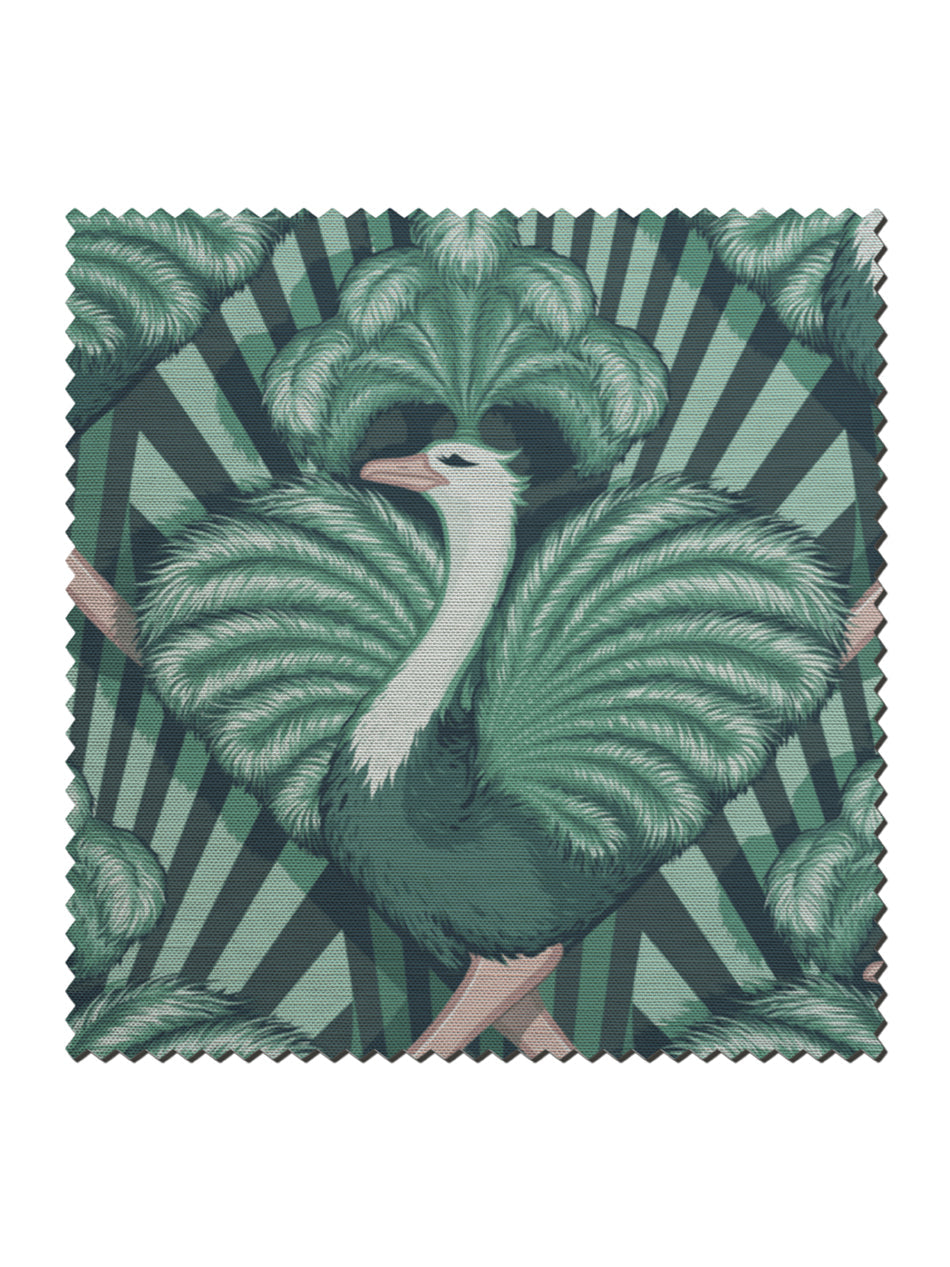 Zsa Zsa 'Bottle Green' Linen Sample