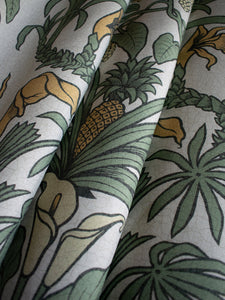 Botanize Heritage 'Palm Green' Linen Sample