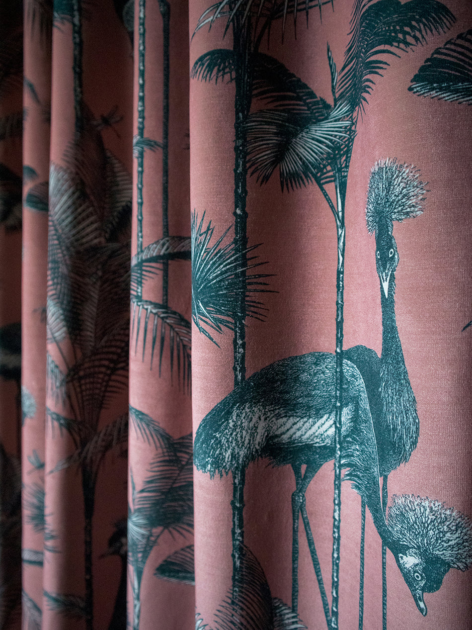 Crane Fonda 'Coral' Recycled Velvet