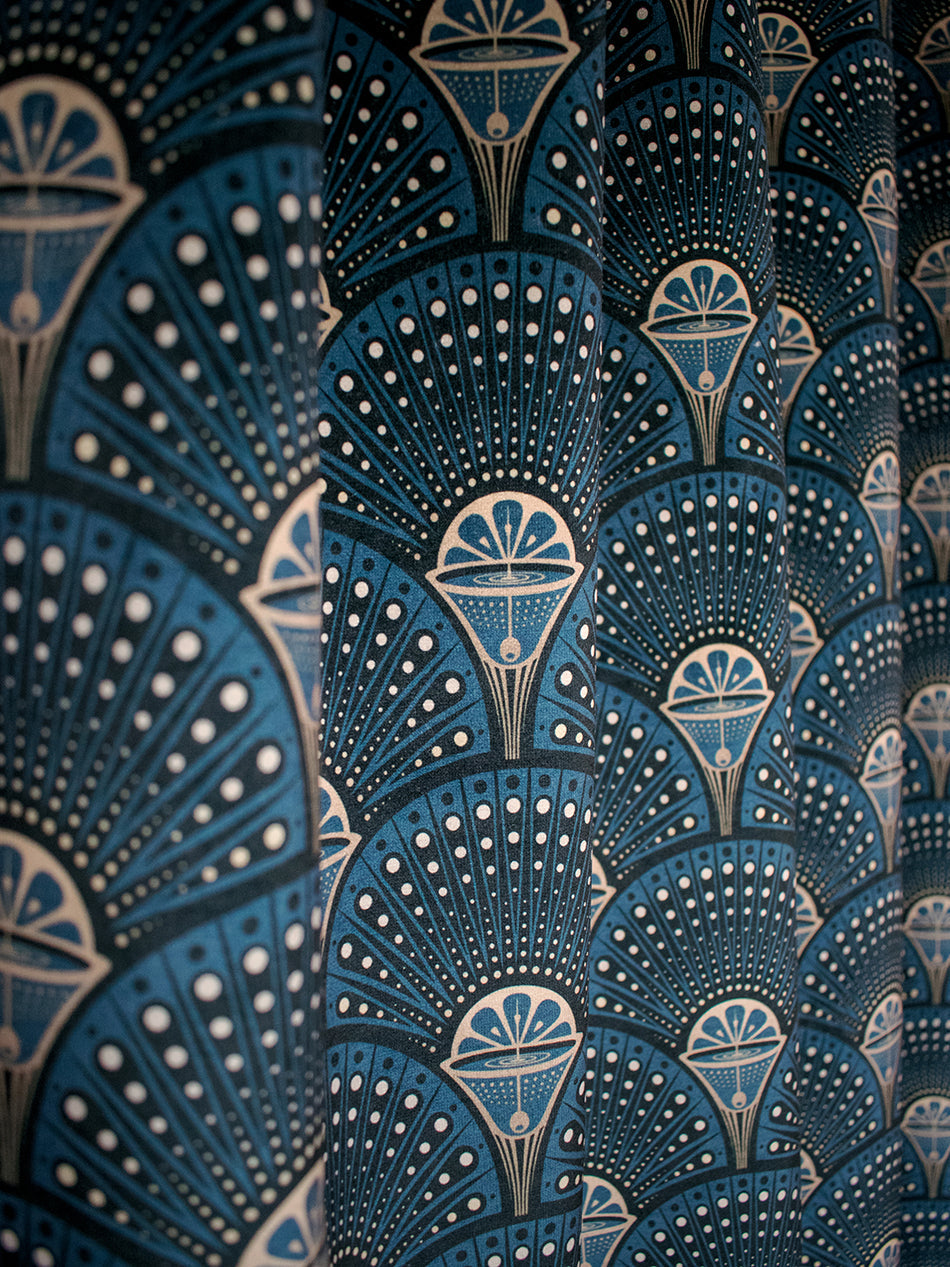 Deco Martini 'Midnight Gold' Recycled Velvet