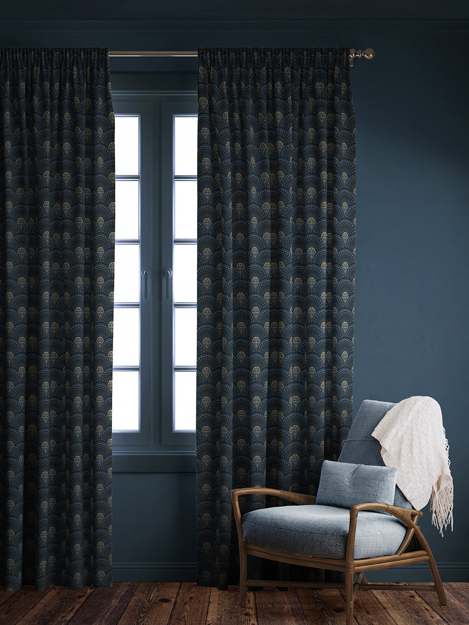 Deco Martini 'Midnight Gold' Recycled Velvet