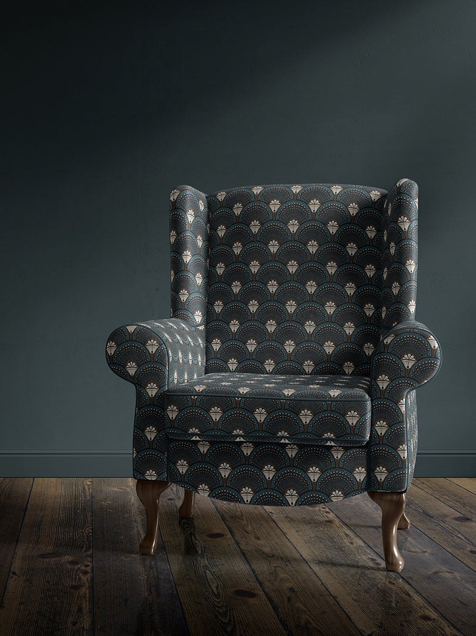 Deco Martini 'Teal' Recycled Velvet
