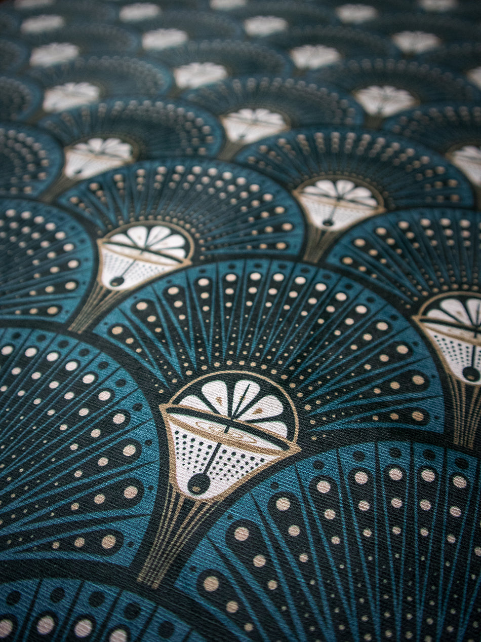 Deco Martini 'Teal' Recycled Velvet Sample
