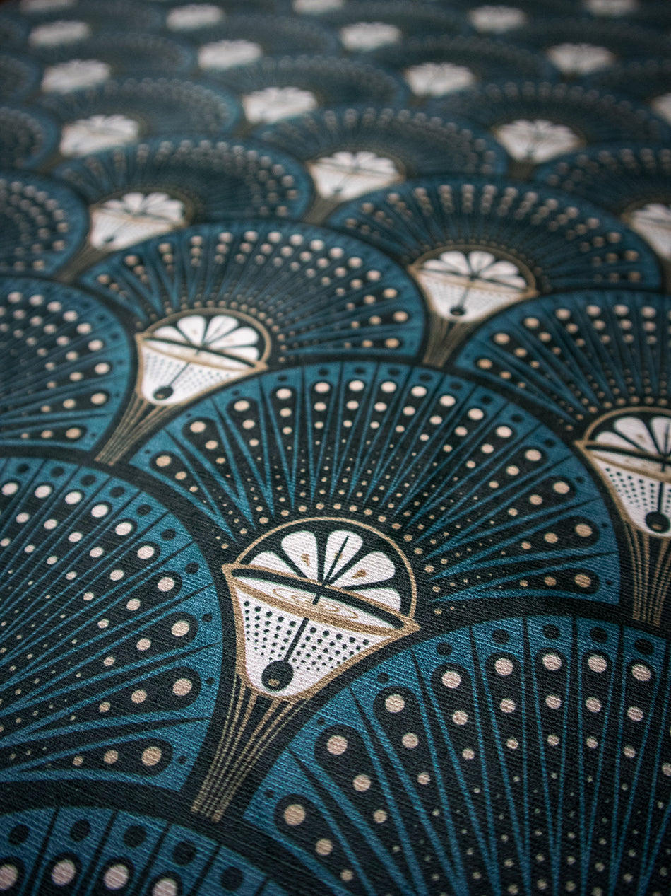 Deco Martini 'Teal' Recycled Velvet