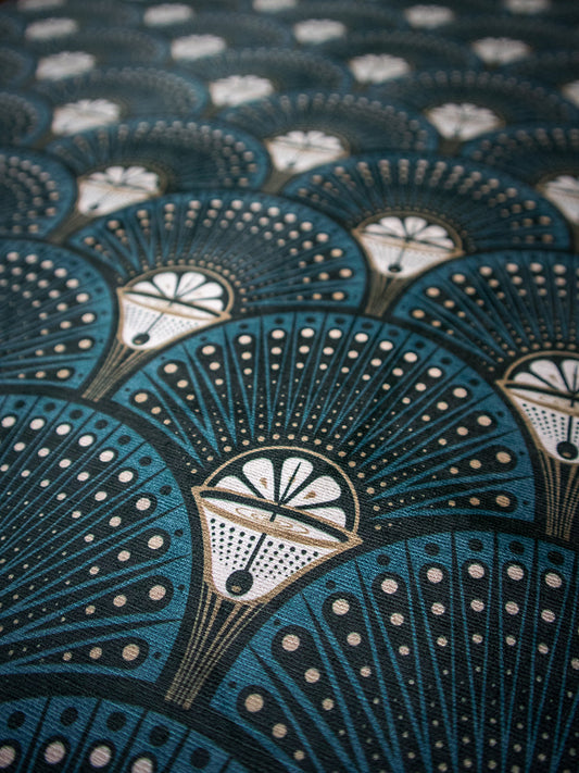Deco Martini 'Teal' Recycled Velvet