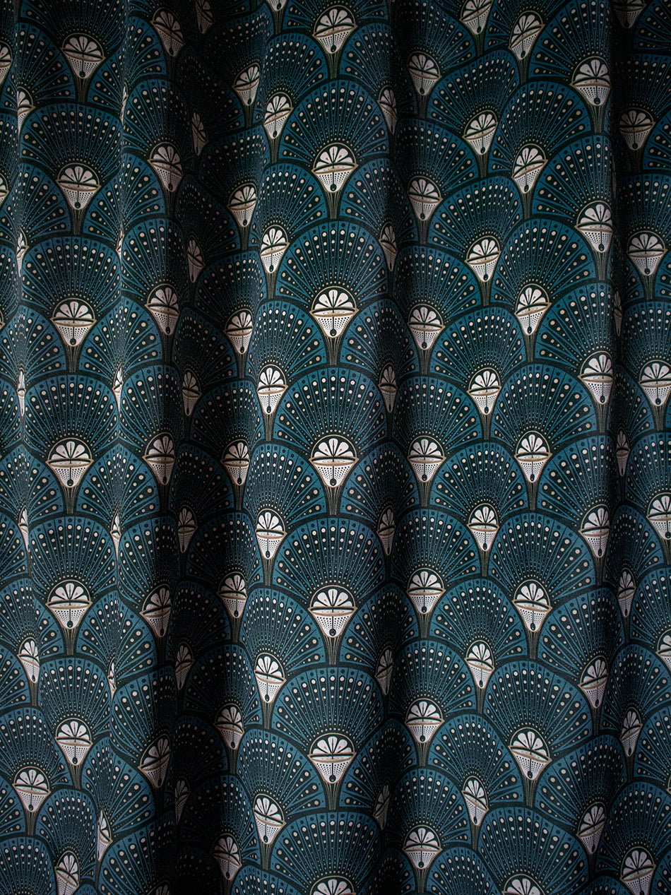 Deco Martini 'Teal' Recycled Velvet Sample