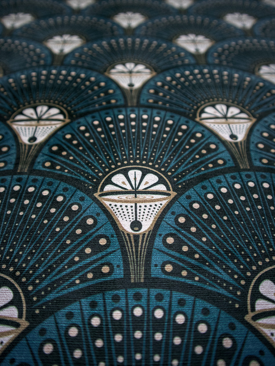 Deco Martini 'Teal' Recycled Velvet