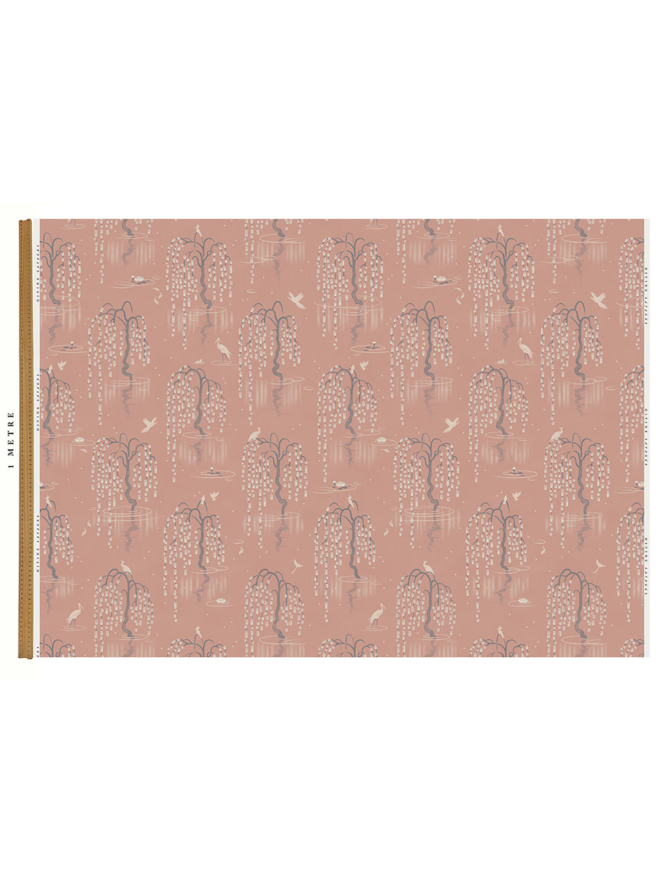 Kyoto Blossom 'Lotus Pink' Recycled Velvet Sample