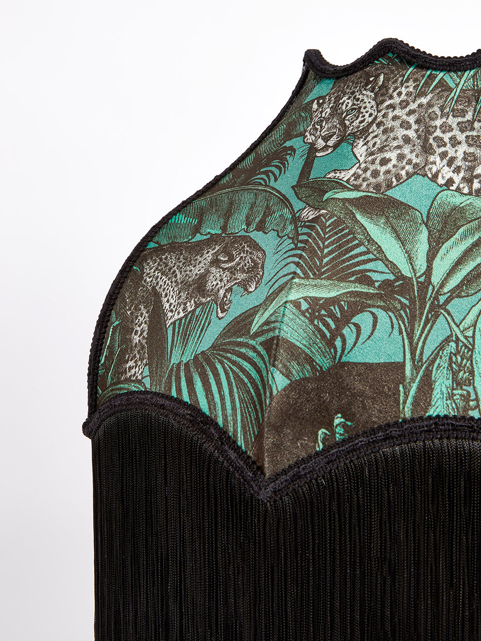 Jungle Faunacation Fringed Lampshade