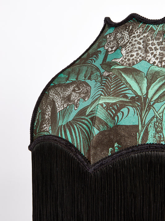 Jungle Faunacation Fringed Lampshade