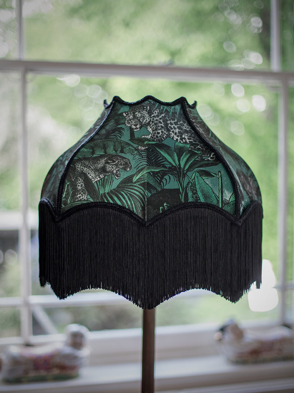 Jungle Faunacation Fringed Lampshade