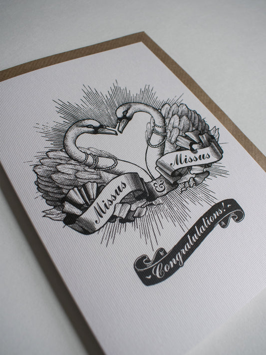 Mrs & Mrs Greeting Card