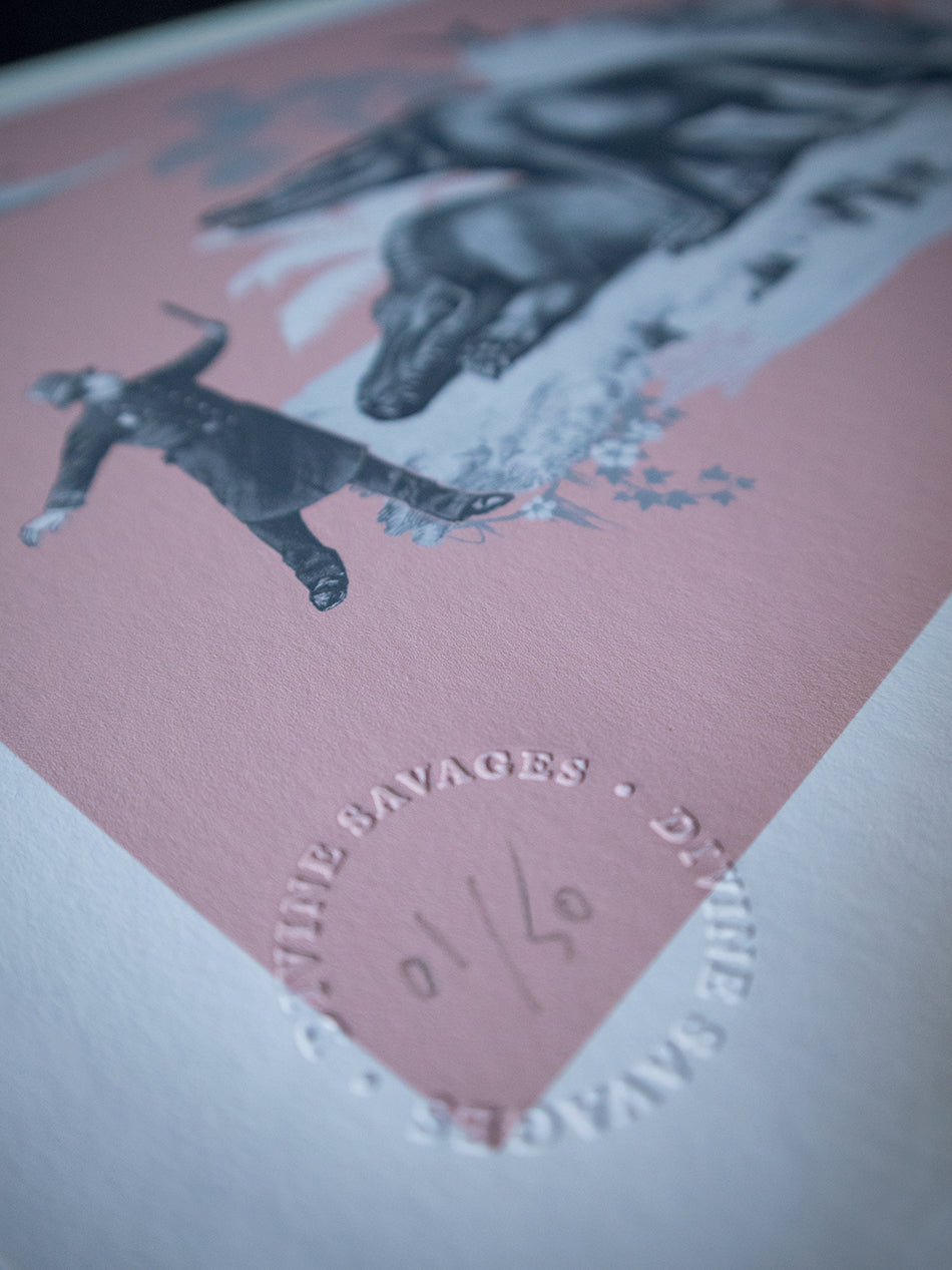 Extinctopia 'Caution' Limited Edition Art Print