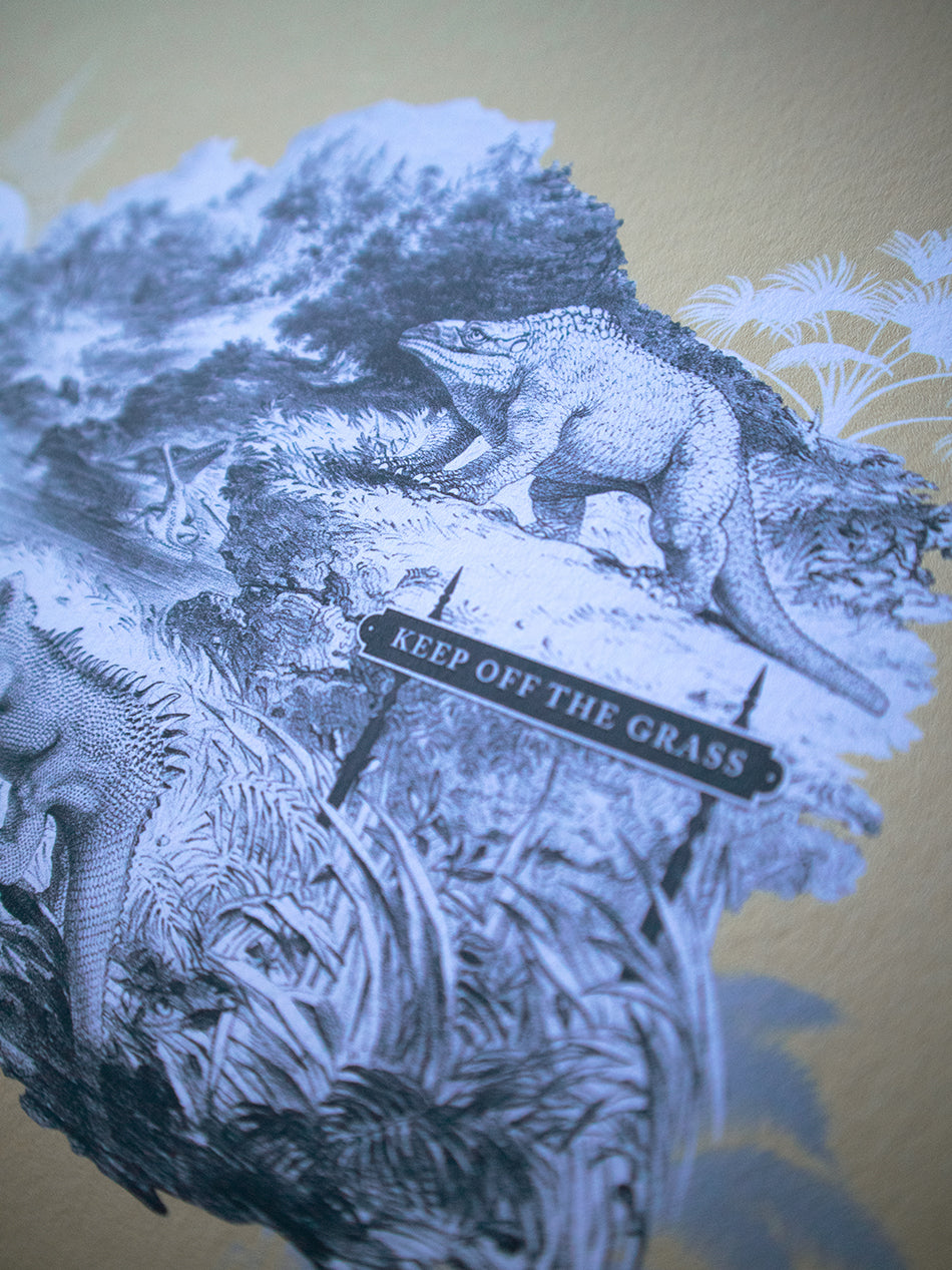 Extinctopia 'Keep Off' Limited Edition Art Print