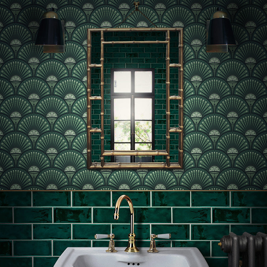 Yes, You Can Use Wallpaper in the Bathroom—Here's How