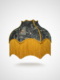 Cat-titude 'Divine Gold' Fringed Lampshade