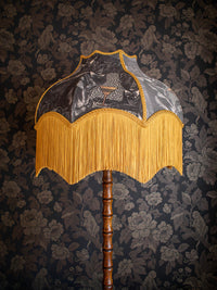 Cat-titude 'Divine Gold' Fringed Lampshade