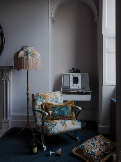 Lovebirds 'Honey' Fringed Lampshade