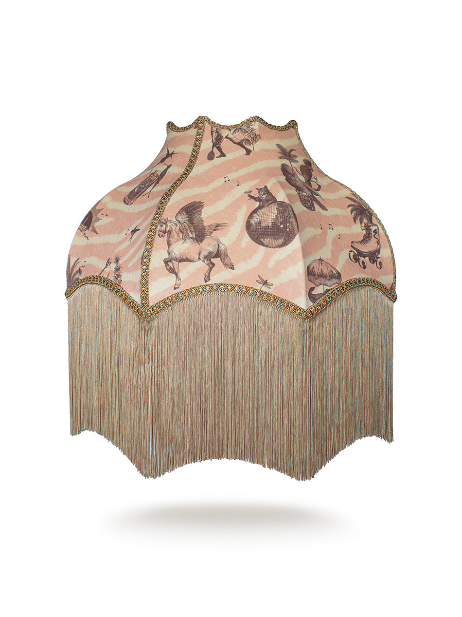 Club Tropikana Fringed Lampshade