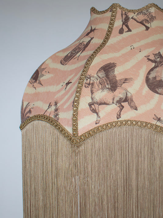 Club Tropikana Fringed Lampshade