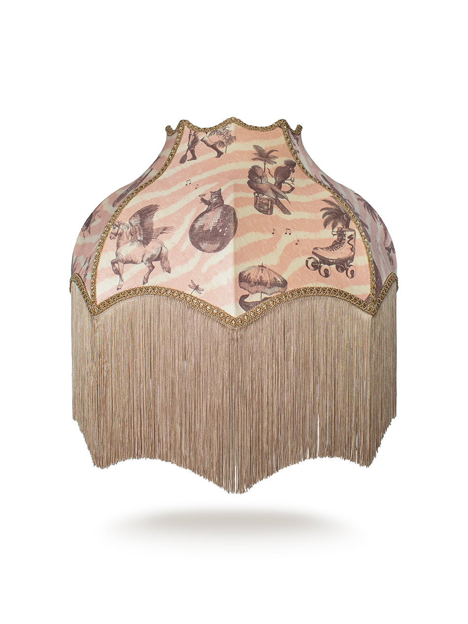 Club Tropikana Fringed Lampshade