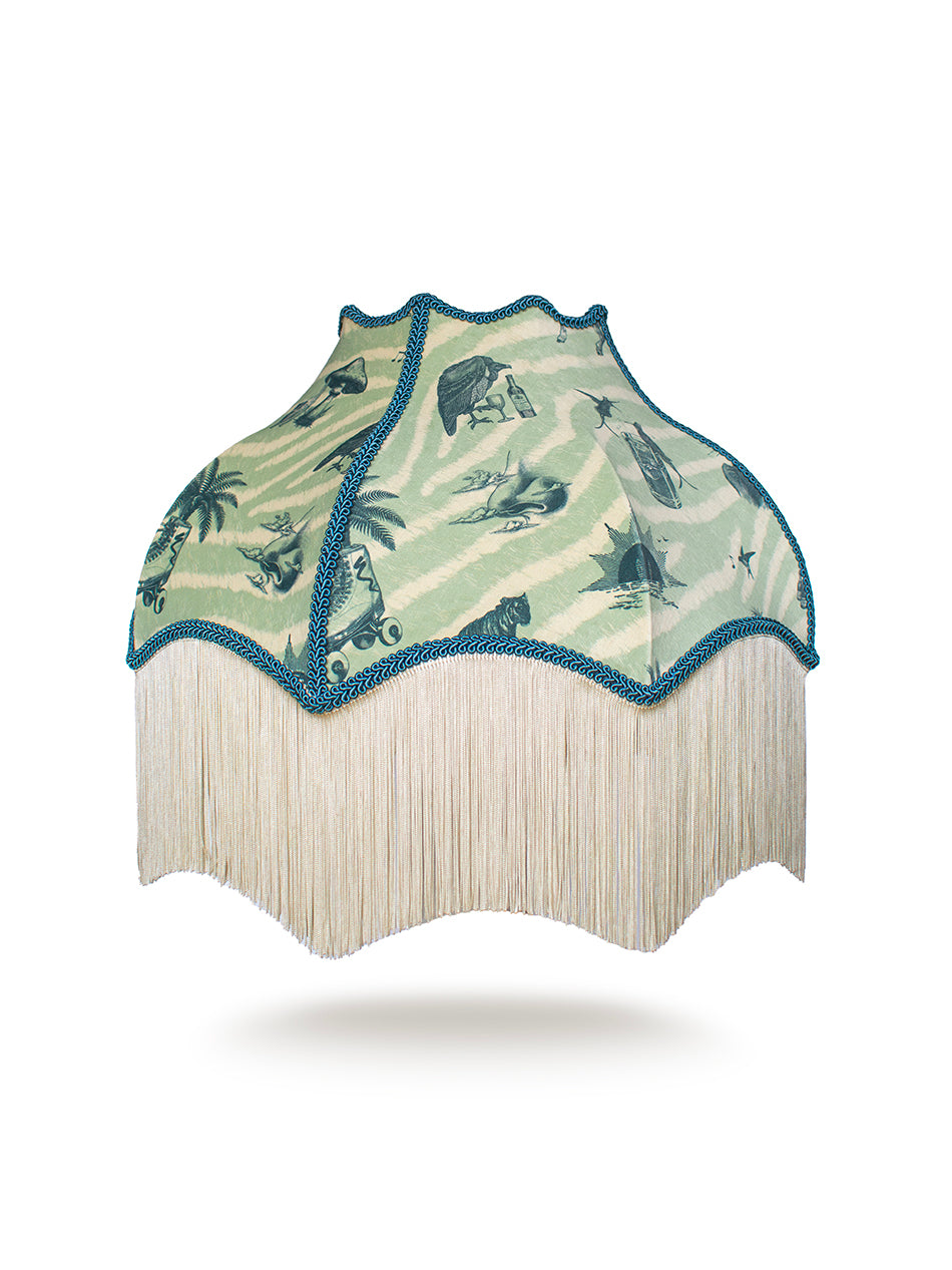 Club Tropikana Fringed Lampshade
