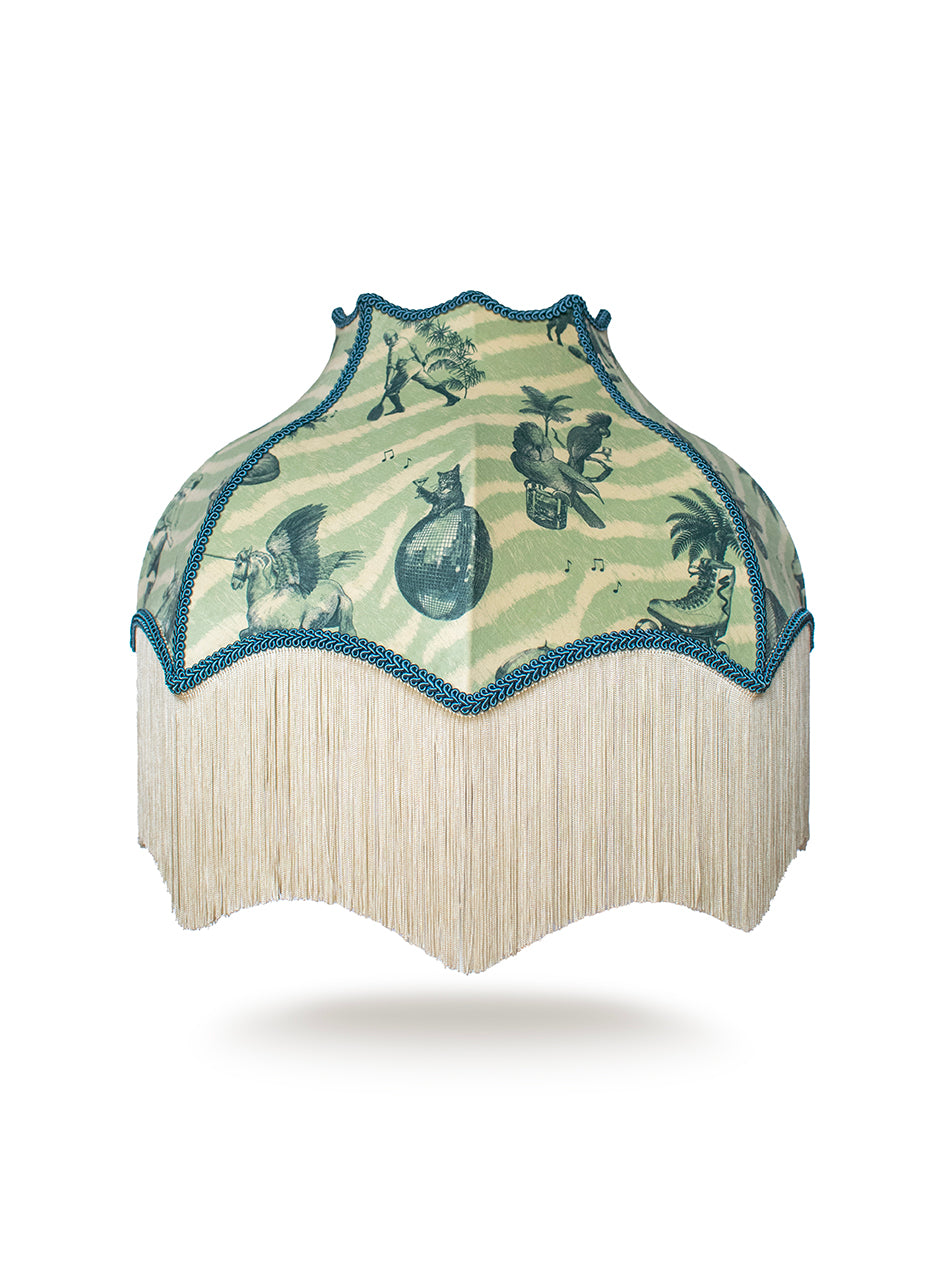 Club Tropikana Fringed Lampshade