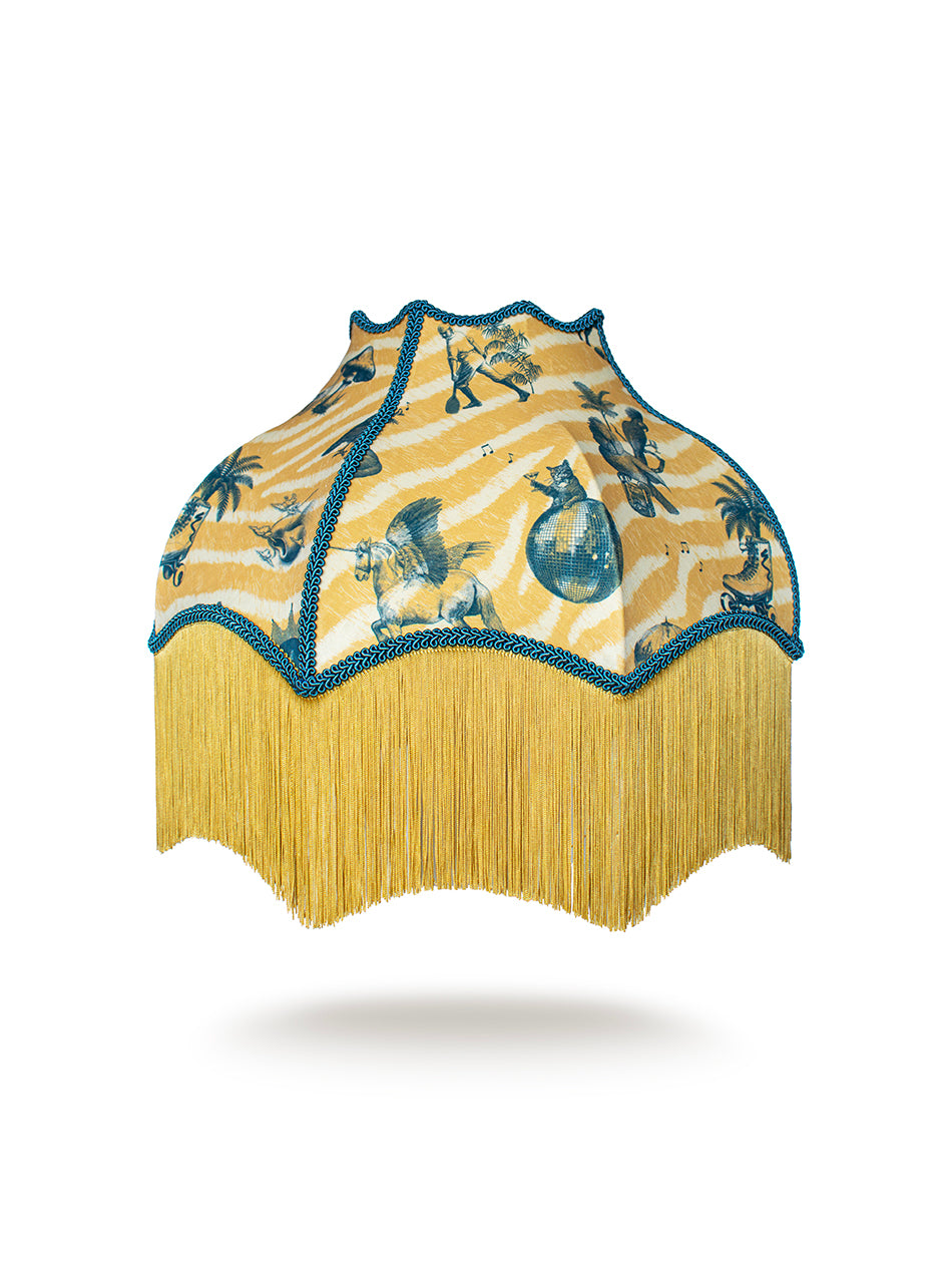 Club Tropikana Fringed Lampshade