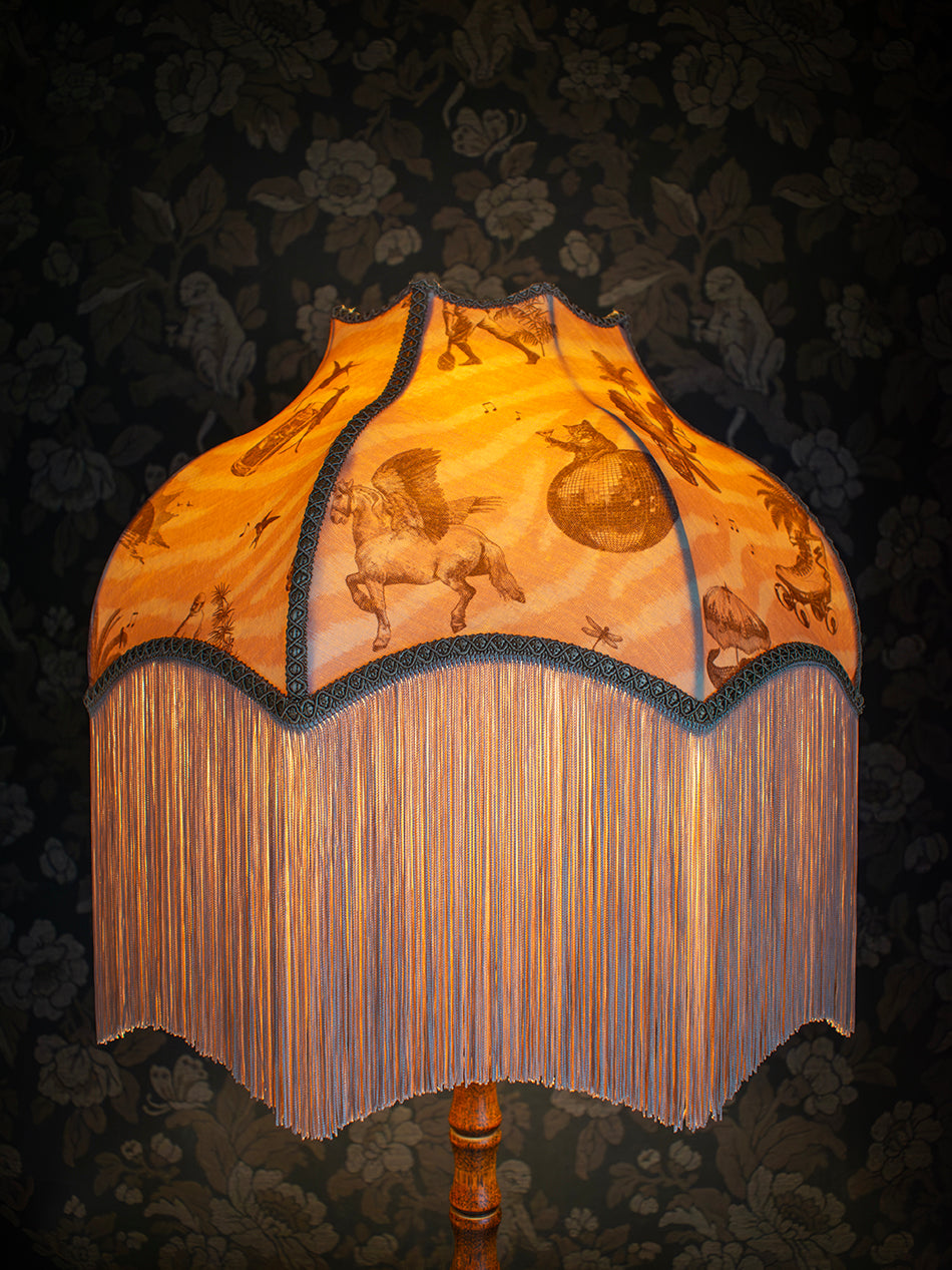 Club Tropikana Fringed Lampshade
