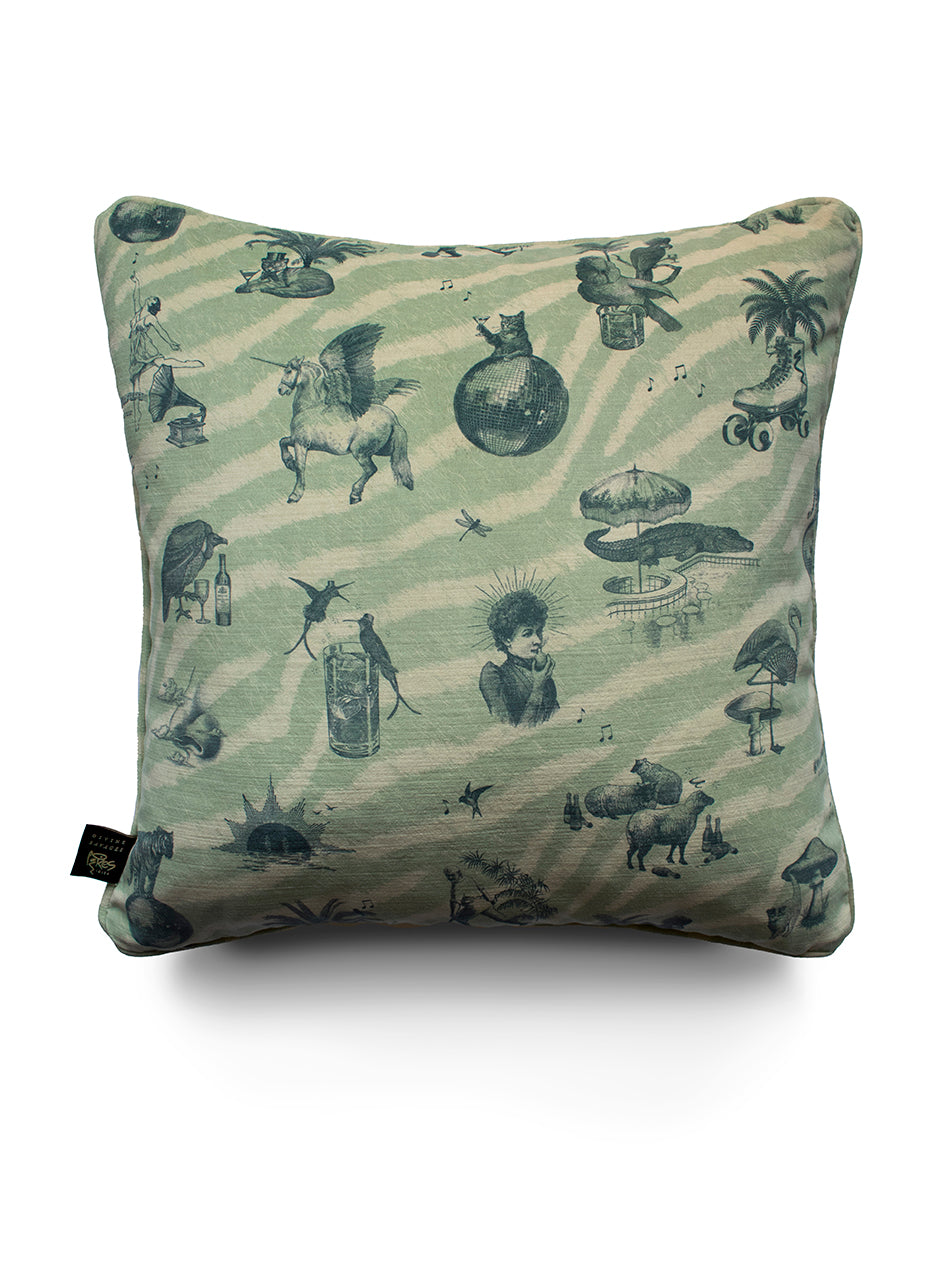 Club Tropikana Velvet Cushion