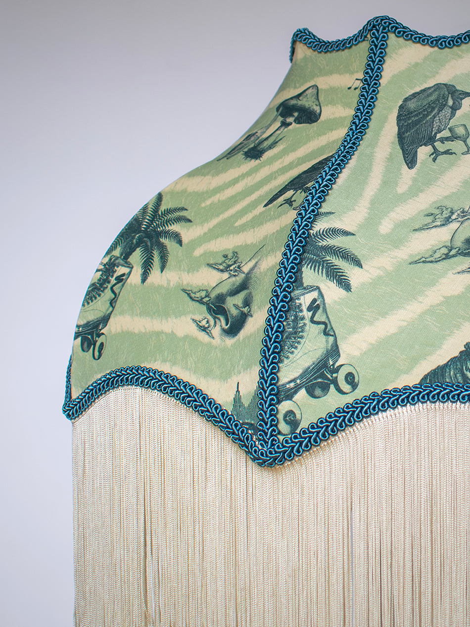 Club Tropikana Fringed Lampshade