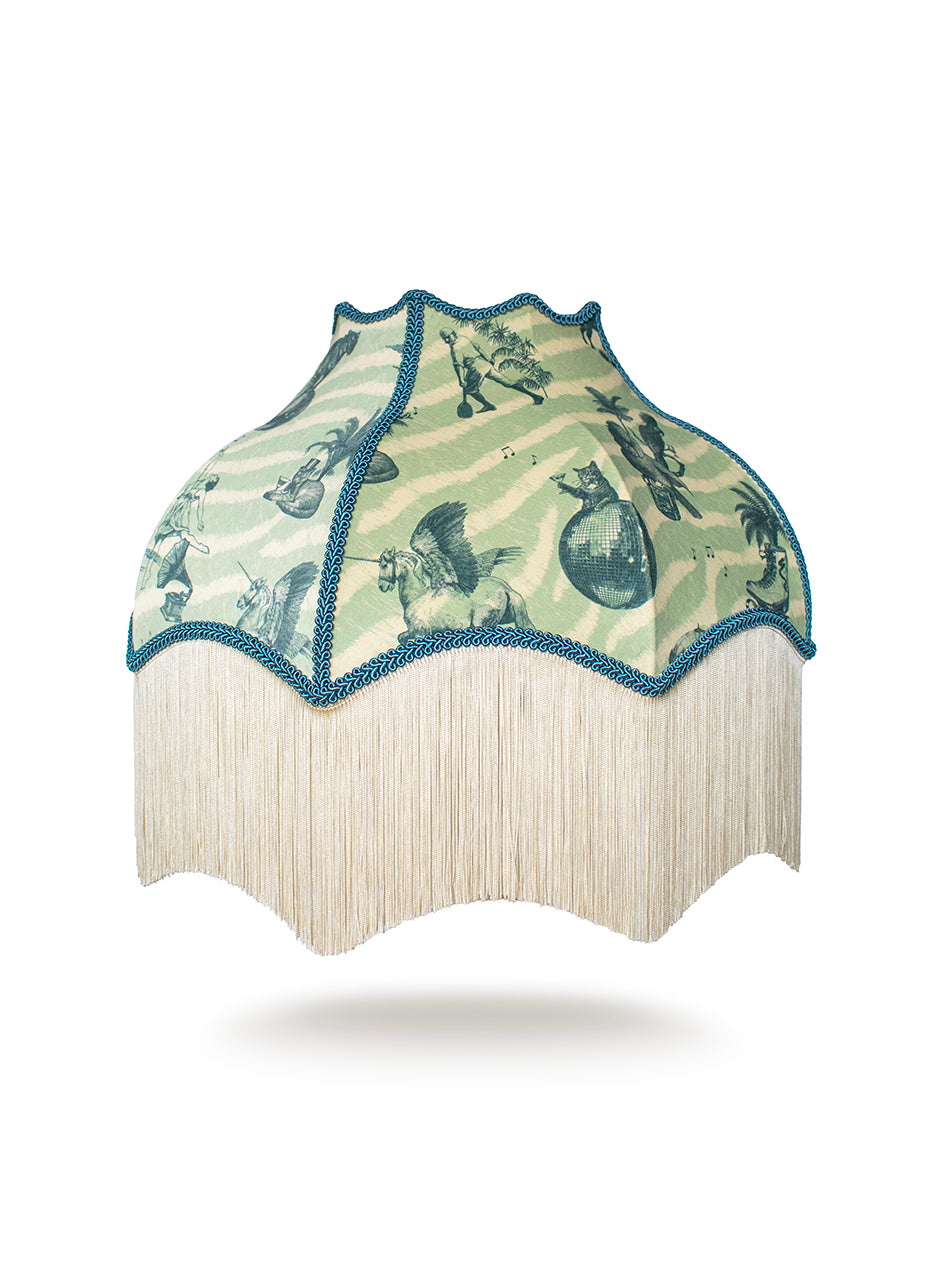 Club Tropikana Fringed Lampshade
