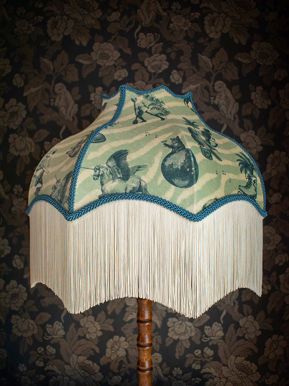 Club Tropikana Fringed Lampshade