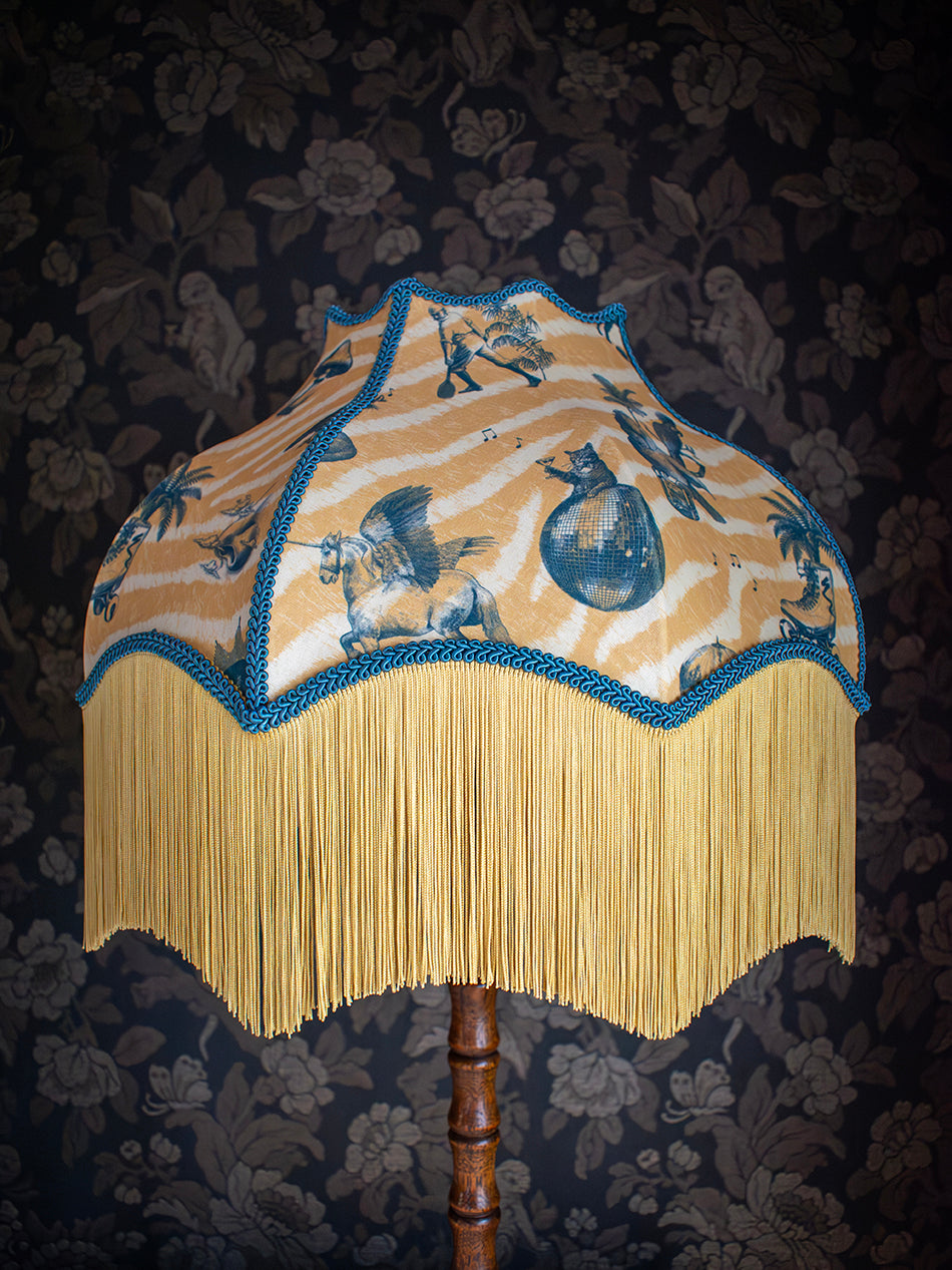 Club Tropikana Fringed Lampshade