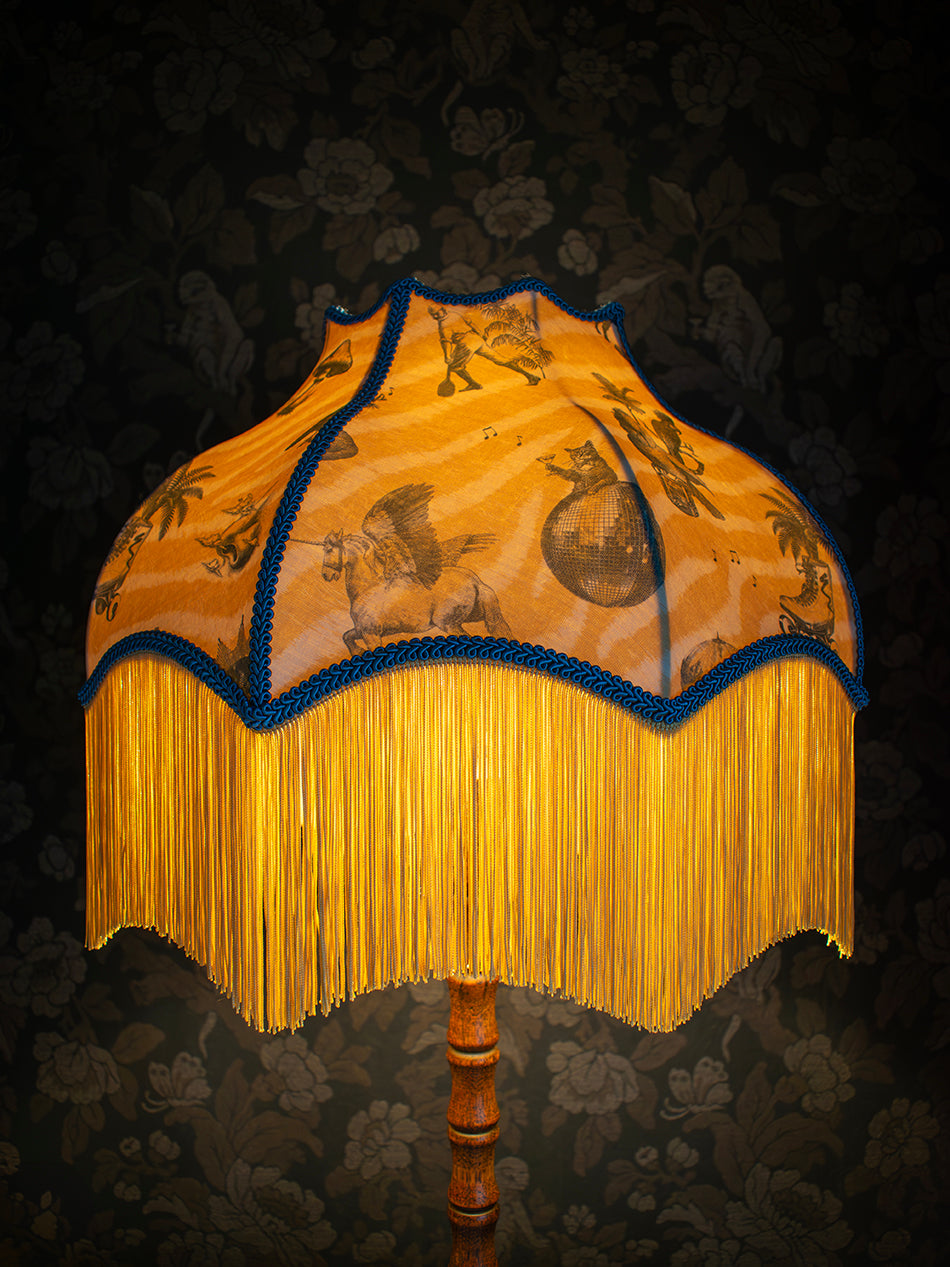 Club Tropikana Fringed Lampshade