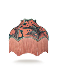 Crane Fonda 'Coral' Fringed Lampshade
