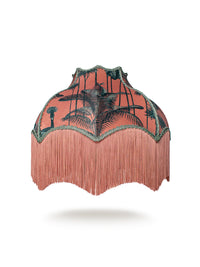 Crane Fonda 'Coral' Fringed Lampshade