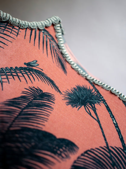 Crane Fonda 'Coral' Fringed Lampshade