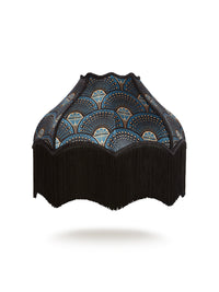 Deco Martini 'Midnight Gold' Fringed Lampshade