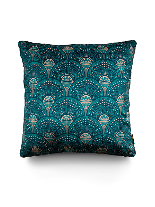 Deco Martini 'Green Gold' Velvet Cushion
