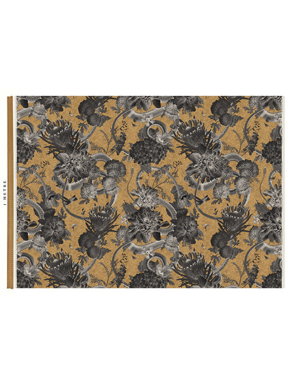 Forbidden Bloom 'Gold' Recycled Velvet Sample