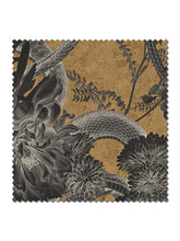 Load image into Gallery viewer, Forbidden Bloom &#39;Gold&#39; Recycled Velvet Sample