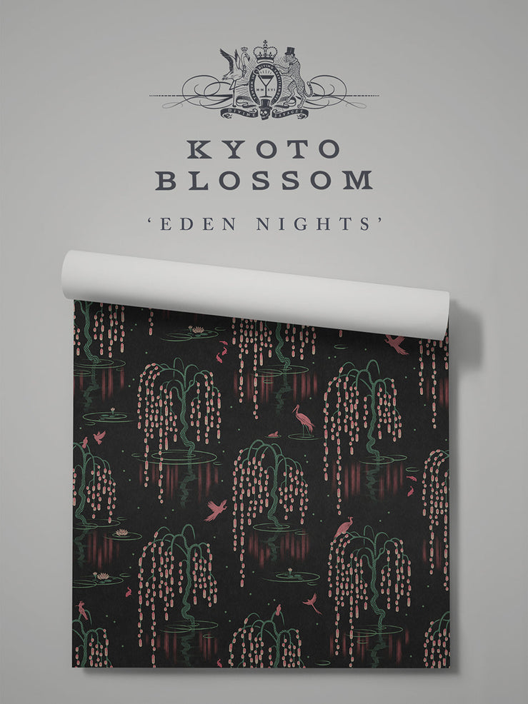 Kyoto Blossom 'Eden Nights' Wallpaper Sample