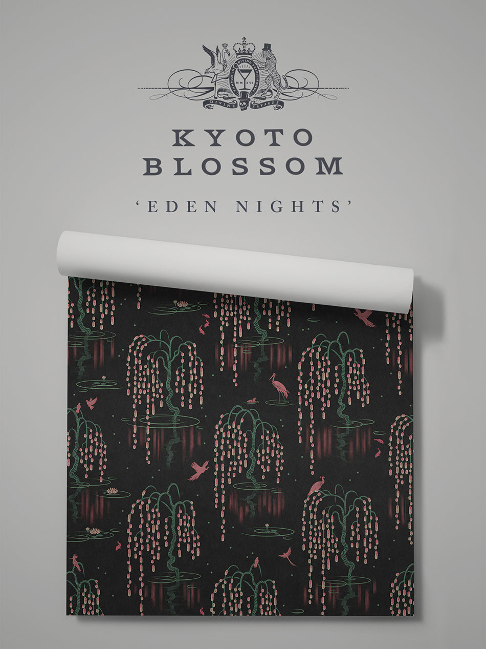 Kyoto Blossom Wallpaper Sample