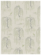 Load image into Gallery viewer, Kyoto Blossom &#39;Zen Sage&#39; Recycled Velvet Sample