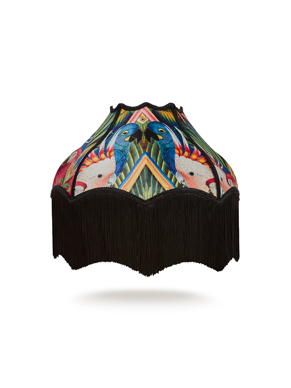 Divine Plumage Fringed Lampshade