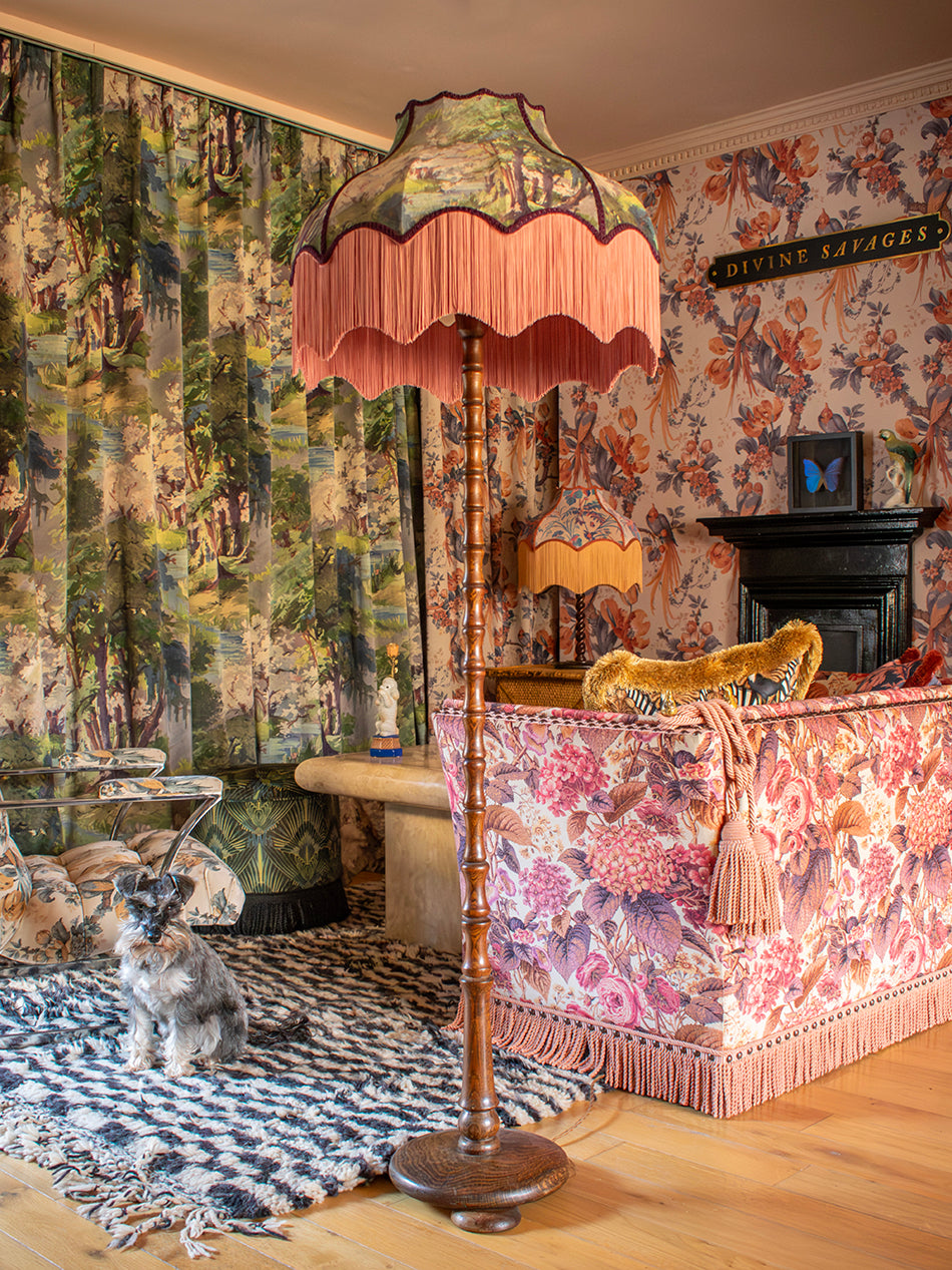 Wild Wild Woods Fringed Lampshade