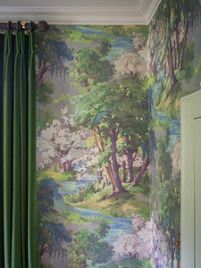 Wild Wild Woods Grasscloth Wallpaper Sample