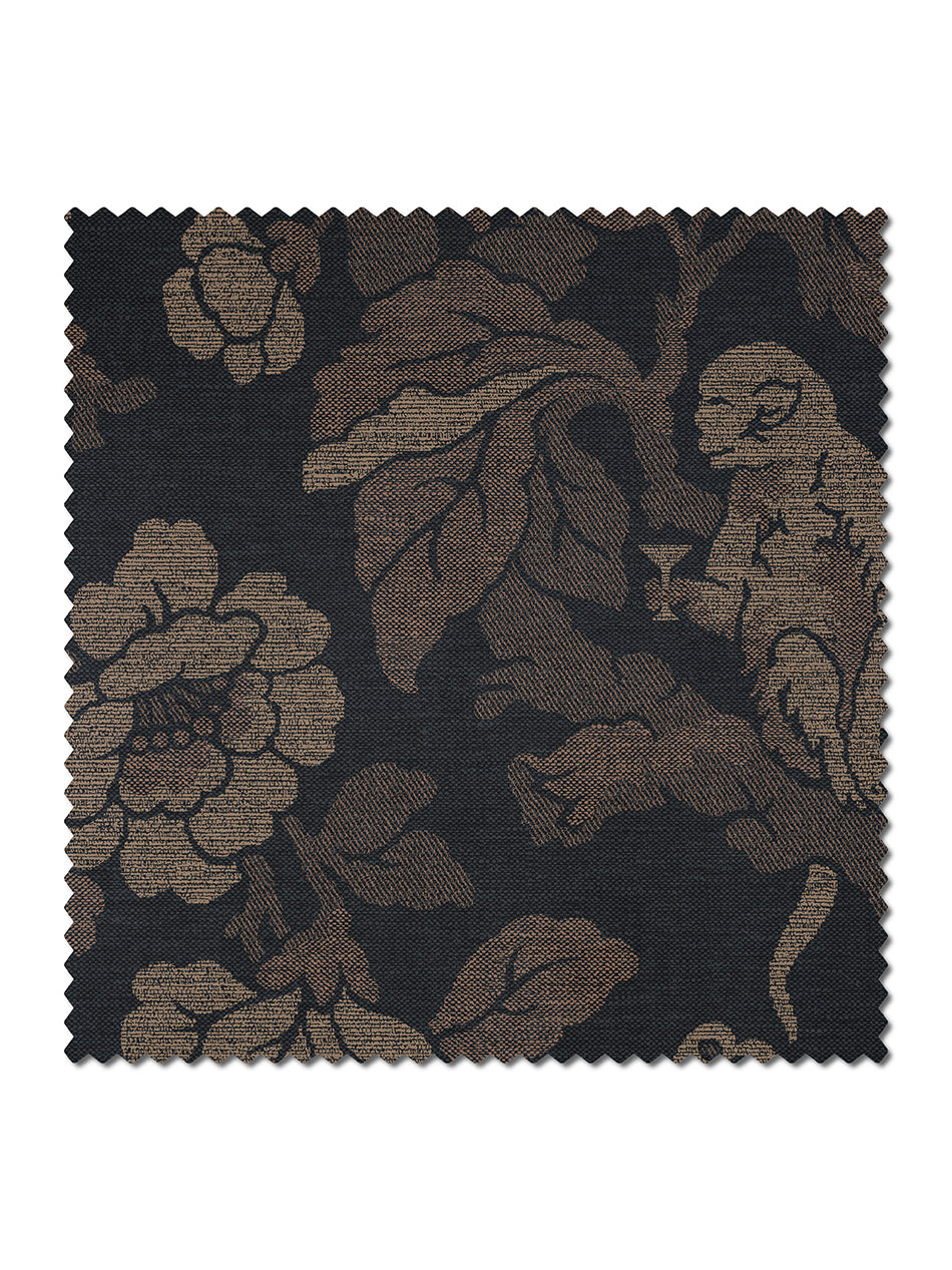 Drunken Monkey 'Black Gold' Recycled Velvet Sample