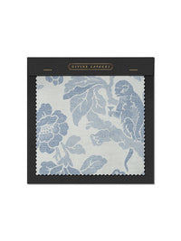 Drunken Monkey 'China Blue' Recycled Velvet Sample